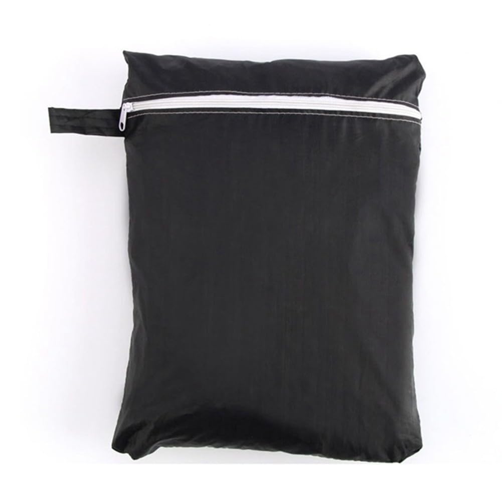 Bâche d'extérieur pour maisonnette - 145 x 145 x 160 cm - Tissu Oxford 210D argenté - Résistant au vent et aux UV - Noir