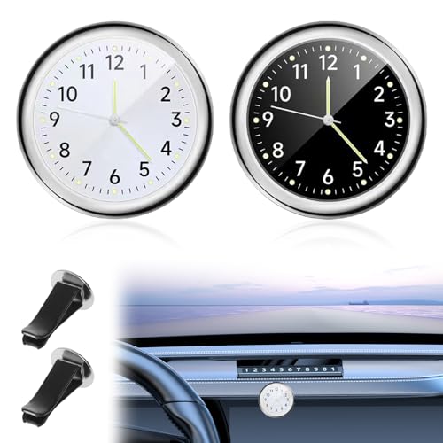 【Non occupa spazio】: l'orologio da auto al quarzo ha un diametro di 4 cm/1,57 pollici, è molto piccolo e compatto, l'orologio da auto al quarzo per auto è adatto a tutti i modelli di auto e può essere combinato con il resto della decorazione della tua auto.