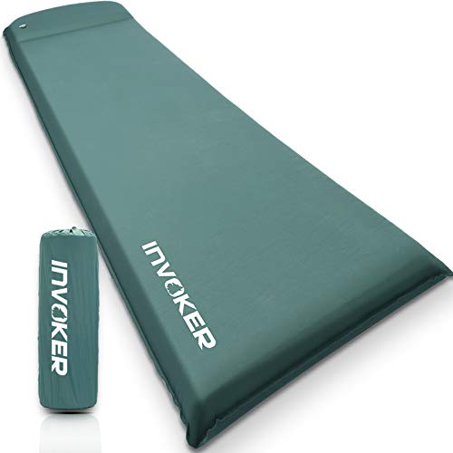 INVOKER Camping Sleeping pad 3 inch Thickness Flex Foam Self