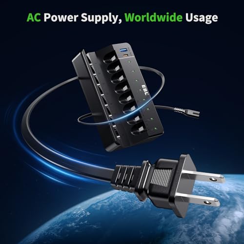 Ebl 5CA6468E-4328-495F-8D61-E36773CC2023 8 Bay Fast Rechargeable Battery Charger thumb #7