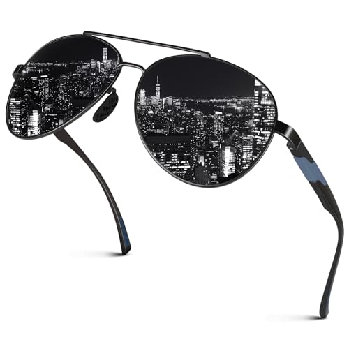 Image of GQUEEN Classic Pilot Polarized Sunglasses Men Women Retro Shades UV400 MOS1