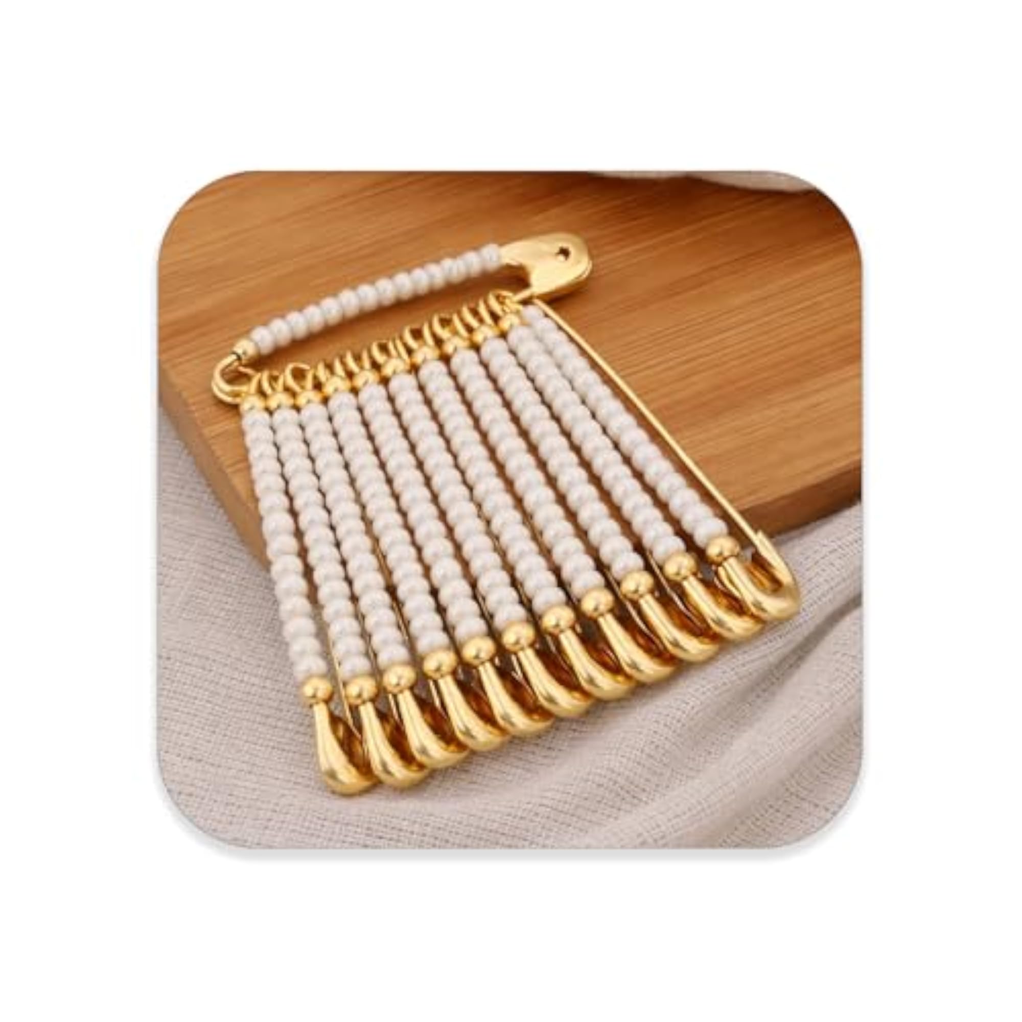 12pcs Heavy Saree Pins for Women, Dupatta and Shawl Accessories