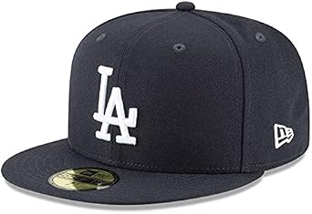 New Era 59Fifty MLB Basic Los Angeles Dodgers Navy Blue Fitted Headwear Cap (7 1/2-59.6cm)