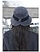 Women's Winter Thickened Fisherman's Hat 1920s Vintage Elegant Bell-Shaped Hat Fashionable Wide-Brimmed Warm Hats Grey