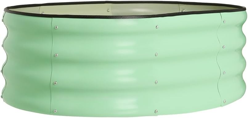 Green Oval Garden Raised Bed Kit