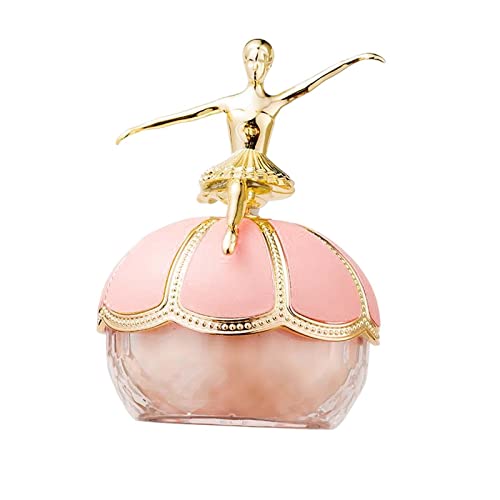 ルースパウダー バレエ像 マットメイクアップパウダー 女性用 ベースファンデーション 20G 03, ピンク, 12.04x9.25x4.92In