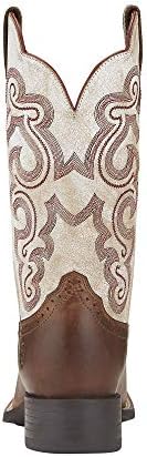 ARIAT Women's Quickdraw Western Boot, Sandstorm/Distressed White, 7.5 Wide | Image 2