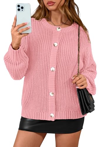 PRETTYGARDEN Women's Oversized Sweater Button Down...
