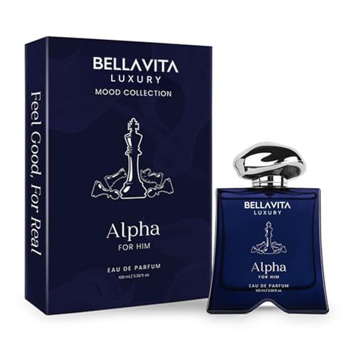 Bellavita Luxury Mood Collection ALPHA for Him Eau de Parfum | 100 ml | Men's Perfume | Gift choice for Birthday and Anniversary