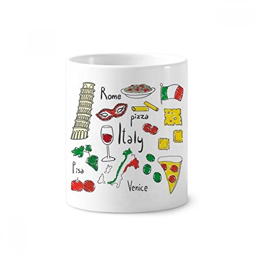 Tasse blanche Tour de Pise en céramique le cadeau idéal pour les amoureux de l'Italie