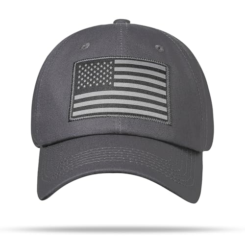 Image of American Flag Hat, Adjustable Fit USA Baseball Cap for Men Women, Dad Hats, Outdoor Ball Caps for Casual Wear