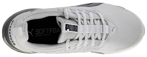 PUMA Womens Voltaic Evo Cross Trainer, PUMA Womens Black-Passionfruit, 10