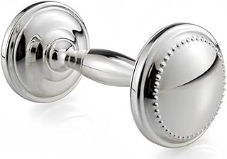 Silver Plated Beaded Dumbbell Rattle Lahore, Karachi - Pakistan