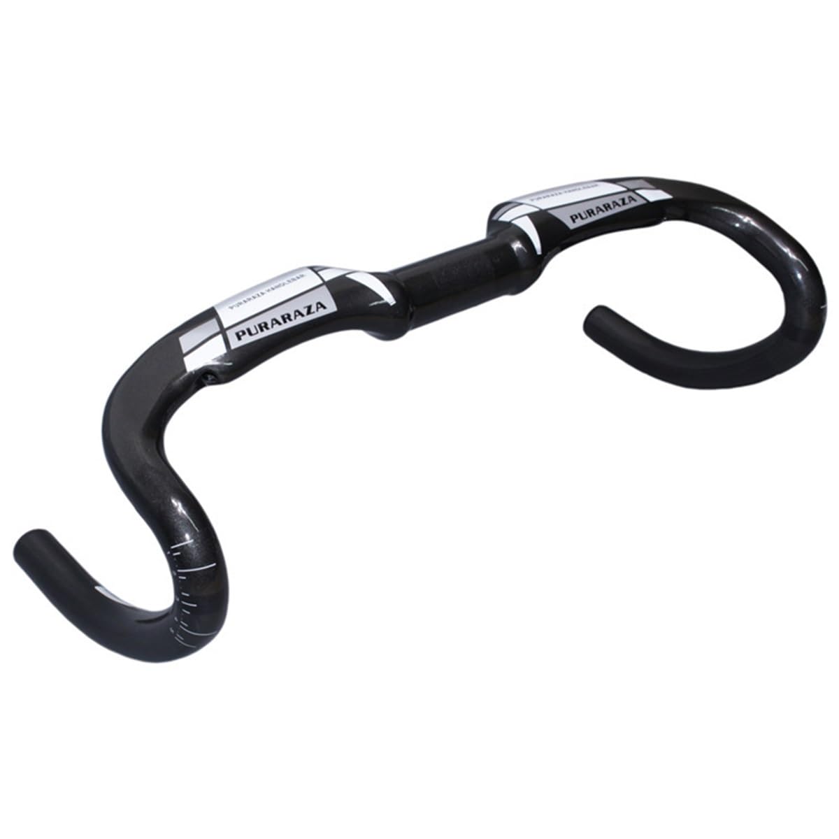 Guidon en carbone Vélo de route 31,8 mm Guidon de chute de vélo 400 mm 420 mm 440 mm Barre courbée compatible avec VTT BMX DH XC AM FR Atteindre 70 mm