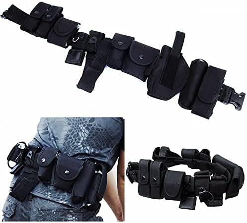 Waist Duty Belt Gun Holster Police Security Guard Law Enforcement Black