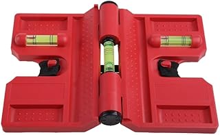 Upgraded Magnetic Post Level Tool 1 Pack 2 Folds For Storage Folding Angle Gauge With 3 Bubbl-es Portable Measure Tool