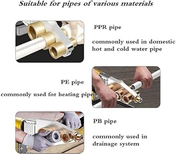 Plastic Pipe Welding Machine, PPR Fusion Welder with Double Heat Dissipation and Digital Display for Hot-melt PE PP Water Pipe Installation