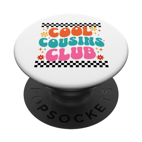 Cool Cousins Club Cousin Matching Crew Retro Family Squad PopSockets PopGrip Intercambiable