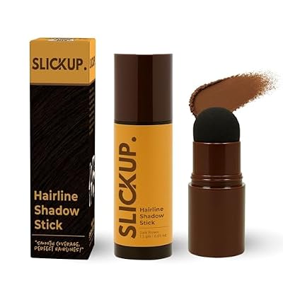 Hairline Shadow Stick for Root Touch Up- Brown | Instant Hair Colour Stick for Gray Hair Coverage | Temporary Hair Powder for Thinning Hair, Bald Spots & Hairline | Natural Finish 1.5g