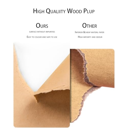 Brown Cardstock Craft Art Paper,20 Sheets 12\"x 12\" Card Stock Thick Kraft Paper 80 lb/235 gsm Colored Paper. Heavy Weight Cover Stock Craft for Arts Crafts DIY, Invitations, Card Making, Printing