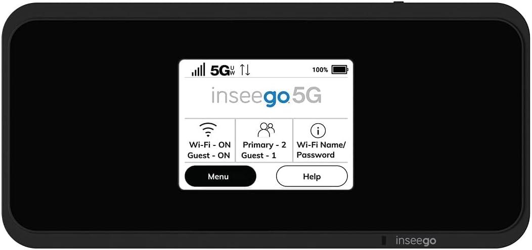 Inseego MiFi M2100 | Verizon 5G Ultra Wideband Network / 4G LTE | Connects up to 30 Devices via WiFi | Sleek and Compact Hotspot (Renewed)