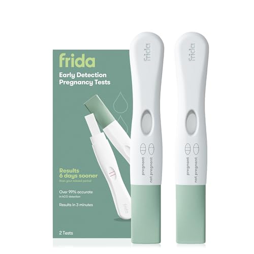 Frida Fertility Early Detection Pregnancy Tests | Easy at Home Pregnancy Tests, Over 99.9% Accurate HCG Test Strips, Early Results, Quick + Easy to Use | 2 Pregnancy Tests