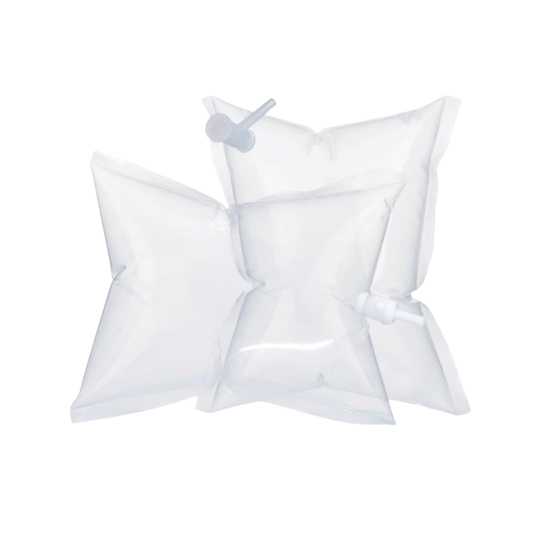 Bolsa de muestreo de gas (capacidad de 1 a 10 L), material FEP espesado, resistente a ácidos y álcalis, transparente, 1 unidad.(Single PP 10L)