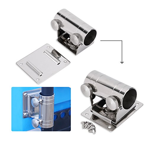 image for VGEBY Fishing Pole Holder, Fishing Box Umbrella Holder Base Stainless 