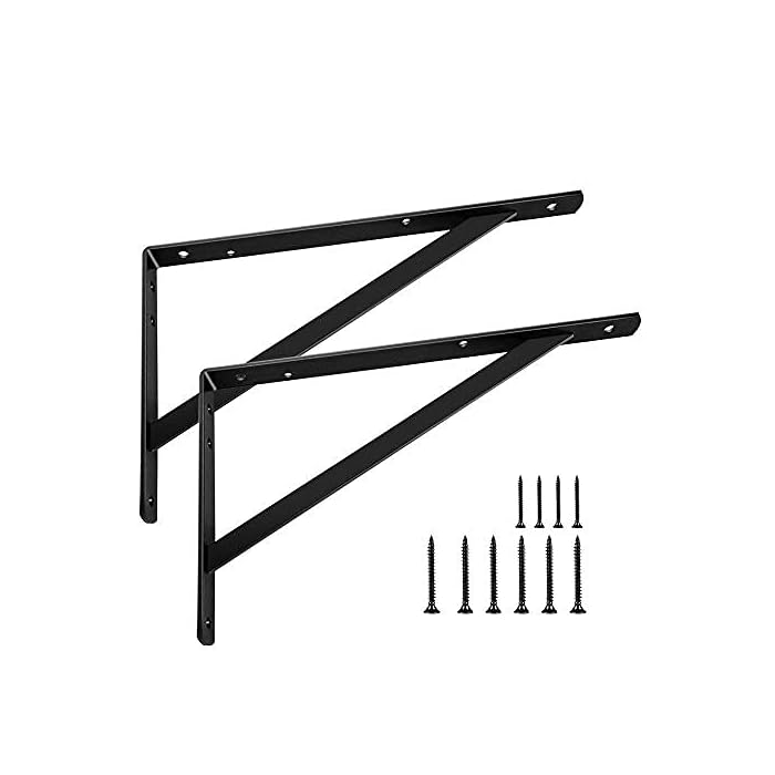 Buy Shelf Brackets 14 inch, Heavy Duty Floating Shelf Bracket for Open