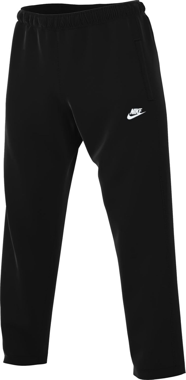 Nike Club Men's Fleece Bungee Pants (FZ0809-010, Black/Black/White)