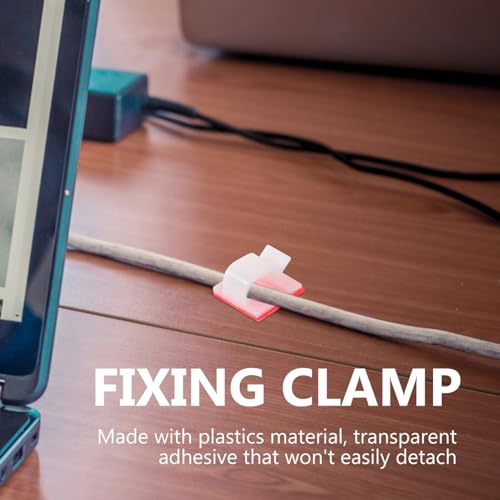 Uonlytech Braçadeira De Fixação De Fio Autoadesiva Clipe De Classificação De Fio Braçadeira De Fixaç