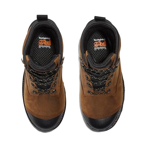 Timberland PRO Timberland PRO Men's Boondock HD 8 Inch Composite Safety Toe Waterproof Industrial Work Boot, Distressed Brown-2024 NEW, 10 M US