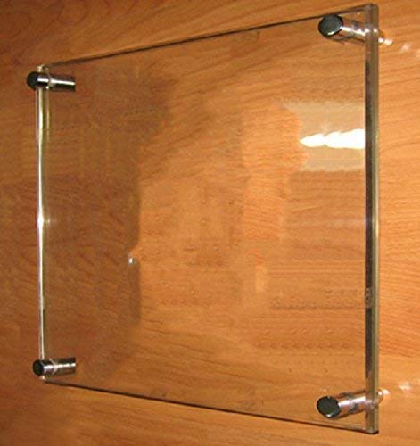 Lexical Acrylic Sign Holder T Shape Double Sided Portrait Style Menu Ad Frame Display Stand Table Top Perfect for Restaurants, Promotions, Photo Frames, Classroom -254