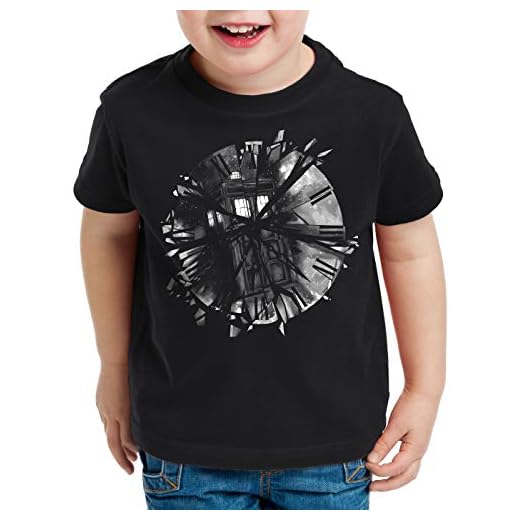 style3 Time Crash Tardis T-shirt för barn tidsresa serie polis nödsituation