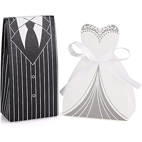 Auped 100 Piezas Cajas de Dulces para Bodas Cover