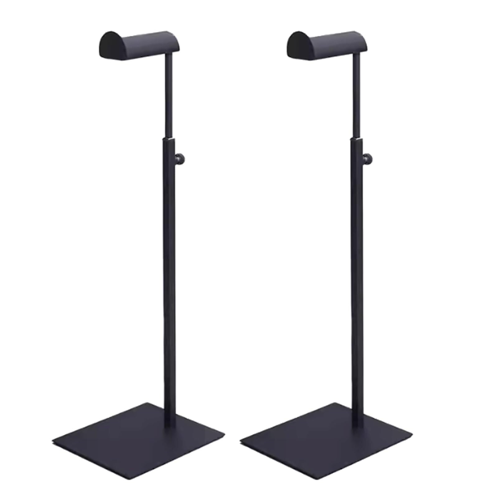 WxuuLTGJR 2Pcs Jewelry Display Stand Metal Jewelry Easel Stand Half Circle Strings Showcase Holder Necklace Organizer Tree Hanging Tower Rack(Nero)