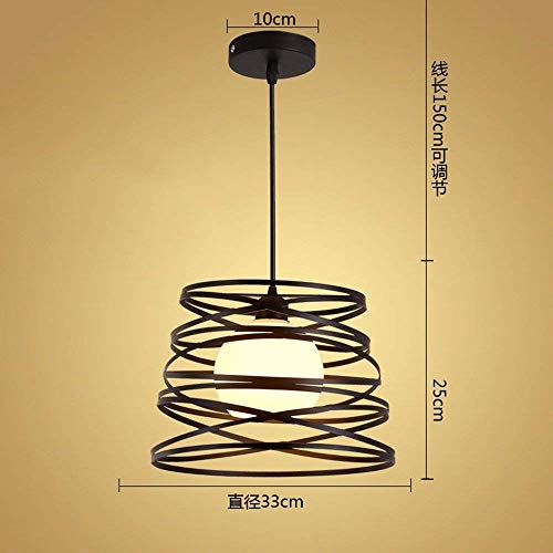 Lámpara de techo industrial negra E27 para iluminación exterior de bar