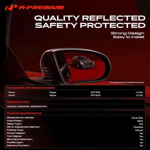 A-Premium Driver Side Power Door Mirror Compatible with Nissan by A-Premium - Used condition - Image 2