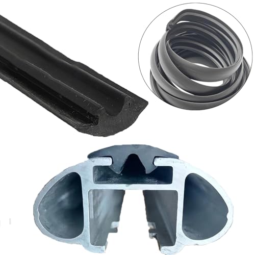 Tiras de goma para barra de techo de coche, 300 cm T//h -ule 52102 Tiras de goma de repuesto para alerón para evitar el polvo y reducir la resistencia al viento