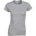 Gildan womens Softstyle 4.5 oz. Junior Fit T-Shirt(G640L)-SPORT GREY-S