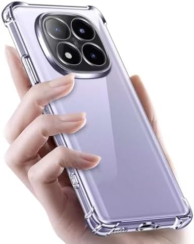 CORONITAS Capa Anti Impactos para Xiaomi Redmi Note 14 Pro 5G, Bordas Anti-Shock, Transparente, Silicone e TPU, Crystal Clear