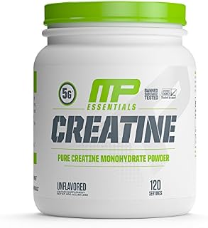 MP Essentials Micronized Creatine, Ultra-Pure 100% Creatine Monohydrate Powder, Muscle-Building, Protein Creatine Powder