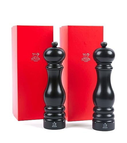 Peugeot Paris u'Select Pepper & Salt Mill Matte Black 9-in, Gift Boxed