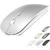 KLO Rechargeable Bluetooth 5.2/3.0/Type-C/USB-2.4G Mouse for MacBook/MacBook air/Pro/iPad, Wireless Mouse for Laptop/Notebook/pc/iPad/Chromebook (Gold)