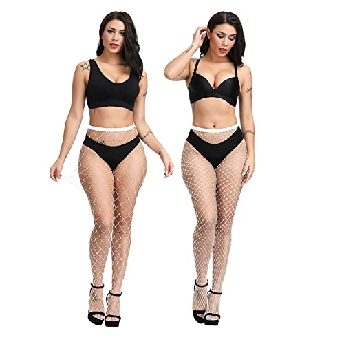 Image of EVERSWE High Waist Fishnet Tights, Thigh High Suspender Stockings