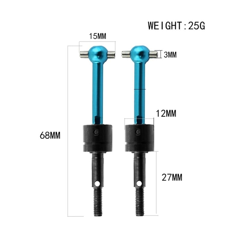 Amazon | 4 個金属ユニバーサルドライブシャフト CVD 53792 タミヤ