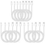 Smays Bulk USB C Cable 10-Pack, Type C Charging Cord White 3ft