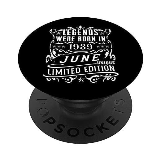 Cumpleaños Junio 1939 Edición Limitada Regalo Legend June PopSockets PopGrip Intercambiable