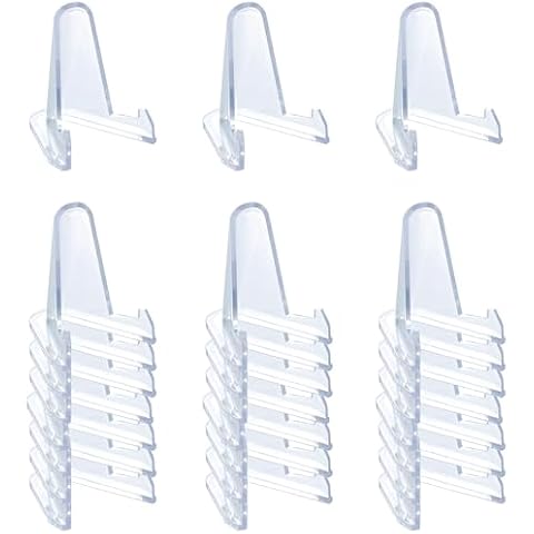 24 Packs Thickened edition (2.3 Inch) Acrylic Card stands, Card Holder Display Stand,Coin Display stand, for Display Magnetic Card Holder,Challenge Medals, Baseball Cards, Sports Cards, Trading Cards Cover
