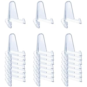 TERDEWE 24er Pack Acryl Kartenständer Staffeleien